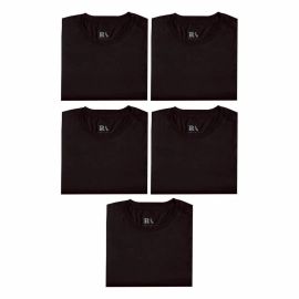 Kit 5 Camisetas Básicas Reserva - Preto