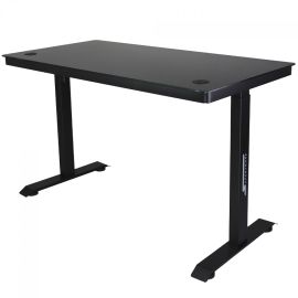 Mesa Gamer SuperFrame PrimeX, Vidro Temperado, Altura Ajustável, Com Gaveta, Preta, SF-TB-PX12060BA