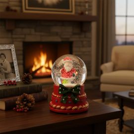 Boneco Natal Cúpula De Vidro Americana 7cm