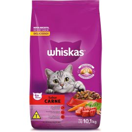 whiskas Ração Whiskas Carne Para Gatos Adultos 10 1 Kg - [RECORRÊNCIA]