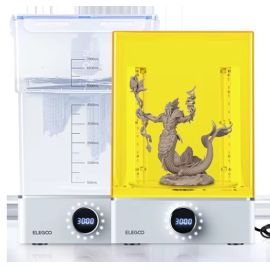ELEGOO MERCURY XS BUNDLE Lavagem e Cura com Estação de Lavagem Separada para Grandes Impressões 3D em Resina - [NO BRASIL]