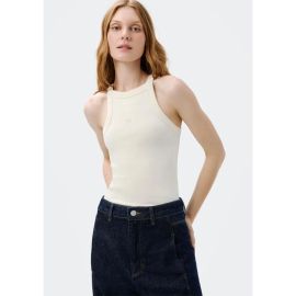 Regata Feminina Hit Com Bordado - Creme