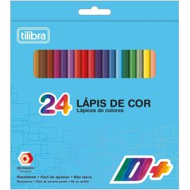 Tilibra - Lápis de Cor 24 Cores Sextavado D+
