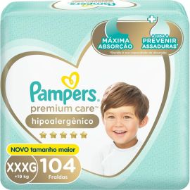 Fralda Pampers Premium Care Tamanho XXXG 104 Unidades - [RECORRÊNCIA]