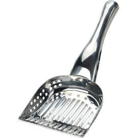 RSVP International Colher de areia de gato de aço inoxidável Endurance Collection, 12 x 6,3 x 28,5 cm