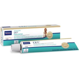 Virbac C.E.T. Kit Saúde Oral Limpeza e Manutenção da Higiene Oral para Cães e Gatos (pasta + escova + necessaire)