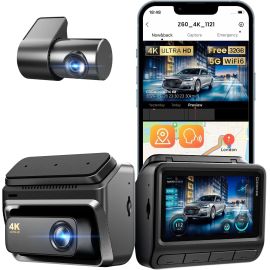 DDPAI Z60 4K Câmera Veicular Frontal e Traseira, 4K+1080P para Carros, 5GHz WiFi com 32G eMMC, GPS, Visão Noturna, Tela IPS 3 - [PIX]