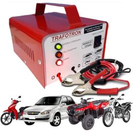 Carregador de Baterias 12v Até 300 Amperes 5ah Carro Moto