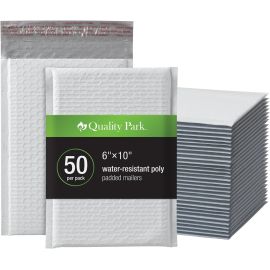 Quality Park Envelopes de bolha, 15 x 23 cm, envelopes de poliéster branco