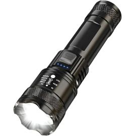 Lanterna Tática T9 Led Recarregável P50 USB Super Potente 1200 Lumens