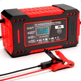 Carregador Inteligente De Bateria Automotiva 12v 6a Portátil