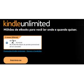 2 meses de Kindle Unlimited - Leia o quanto quiser em qualquer dispositivo