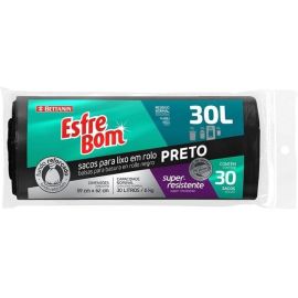 EsfreBom - Rolo de Saco para Lixo com 30 sacos de 30 Litros, Cor Preta, Bettanin - [RECORRÊNCIA]