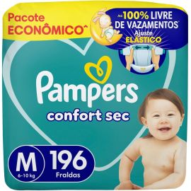 Fralda Pampers Confort Sec Tamanho M 196 Unidades - [RECORRÊNCIA]