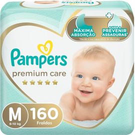 Fralda Pampers Premium Care M - 160 fraldas - [RECORRÊNCIA]