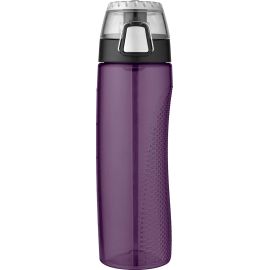 Thermos Garrafa de hidratação Tritan com metro, 680 g, roxa