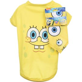 Camisa Amarela Para Cães E Bandana - SpongeBob SquarePants for Pets Nickelodeon