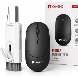 Mouse Bluetooth Recarregável Sem Fio com Kit Limpeza