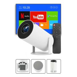 Mini Projetor Davely HY300 4K Android com Wi-Fi e Bluetooth - [PIX]