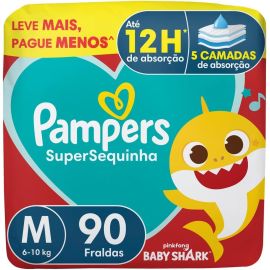 Fralda Pampers Supersequinha Tamanho M 90 Unidades - [RECORRÊNCIA]