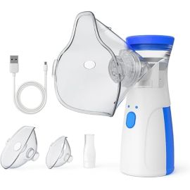 Nebulizador Inalador Portátil Sem Fio Branco Recarregável USB