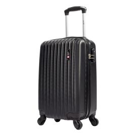 Mala de viagem bordo pequena 10kg Londres Swiss Move Preto - [PIX]