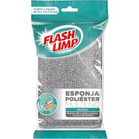 Flash Limp - Kit Com 10 Esponjas Multiuso Poliéster Limpa Sem Riscar