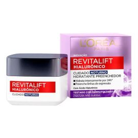 Creme Facial Noturno L'Oréal Paris Revitalift Hialurônico 49g