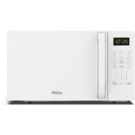 Micro-ondas Philco 20L Branco Pintura Limpa Fácil PMO23B