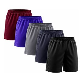Kit 5 Shorts Masculino Sport Academia Futebol Cor Aleatório