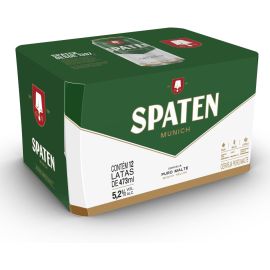 Pack Cerveja Spaten Puro Malte, Lata, 473ml, Caixa 12 unidades - [RECORRÊNCIA]