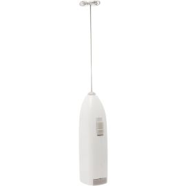 LYOR - Mini Mixer Misturador Elétrico para Bebidas - Inox e Plástico Branco