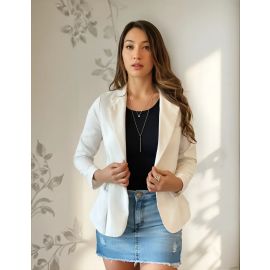 Blazer Casaquinho Alfaiataria Social Feminino Acinturado