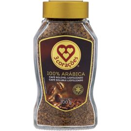 3 Corações Café Solúvel Liofilizado, Vidro 100G - [RECORRÊNCIA]