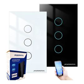 Interruptor Inteligente Novadigital Wifi 3 Tecla Touch Tuya