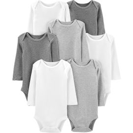 Body 7-pack Long Sleeve Bodysuit Simple Joys by Carter'sUnisex Bebê - [INTERNACIONAL - IMPOSTO INCLUSO]