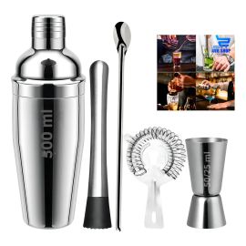 Coqueteleira Bar Man Profissional Inox Drink Caipirinha Bar Cor Prateado