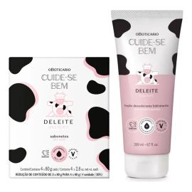 Combo Cuide-bem Deleite: Loção Corporal 200ml + Sabonete