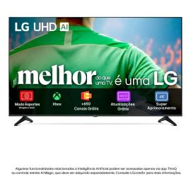 Smart TV LG UHD AI UA75 50 polegadas HDR10 Pro Processador α7 AI Ger8 webOS 25 - [PIX]