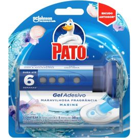 Pato Desodorizador Sanitário Gel Adesivo Aplicador + Refil Marine 1 Disco - [RECORRÊNCIA]