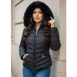 Jaqueta Blusa Feminina Puffer Forrada Impermeável Inverno