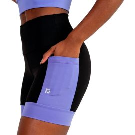 Shorts Feminino Cintura Alta Com Bolsos Academia Corrida