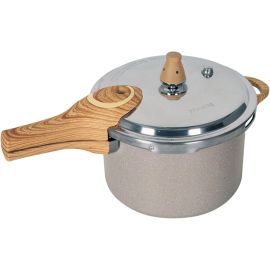 Panela de Pressão Brinox 4,2L Antiaderente Ceramic Life Pressure com Fundo de Indução Areia