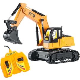Carrinho de Controle com Fio Escavadeira 25,5cm, DM Toys