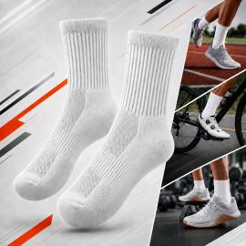 Kit 5 Pares Meias Poliamida Esportiva Corrida Bike Academia