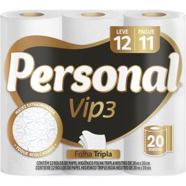Personal Papel Higiênico Vip Folha Tripla Com 12 Rolos De 20M - [RECORRÊNCIA]