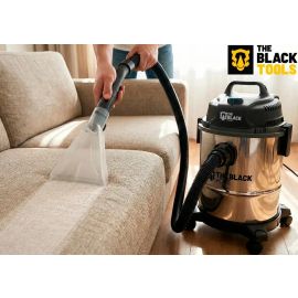 Aspirador De Pó E Água Inox Turbo 12 Litros 1200w Com Soprador E Bico Extratora Multiuso Tbac120 The Black Tools