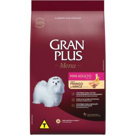 Granplus Ração Para Cães Adultos Mini Gran Plus Menu Frango E Arroz 3Kg