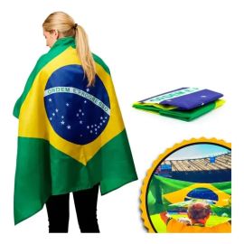 Bandeira Do Brasil Grande 1,50 x 0,90cm para bastao metro Poliéster - brasileiro - [PIX]