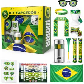 Kit Torcedor Brasil Copa do Mundo 2026 Completo 12 Peças